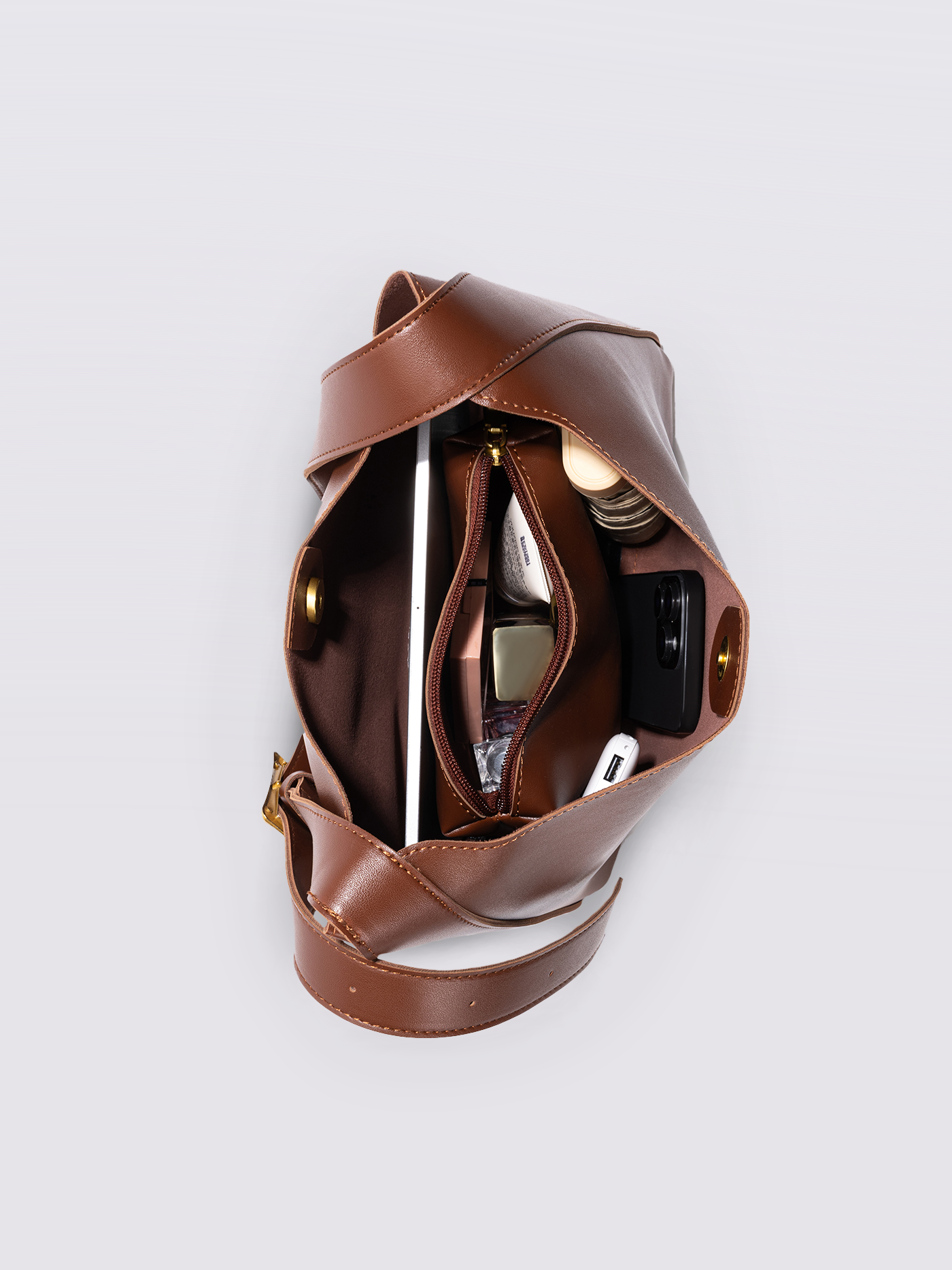 Minimalist Vegan Leather Shoulder Bag