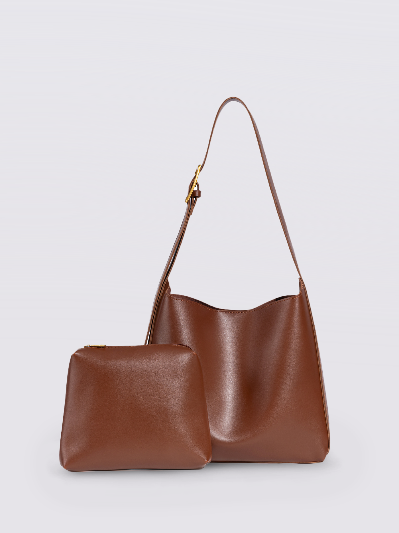 Minimalist Vegan Leather Shoulder Bag