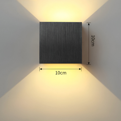 Modern Rechargeable LED Wall Sconce – Up & Down Lighting for Living Room, Hallway, and Bedroom