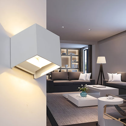 Modern Rechargeable LED Wall Sconce – Up & Down Lighting for Living Room, Hallway, and Bedroom