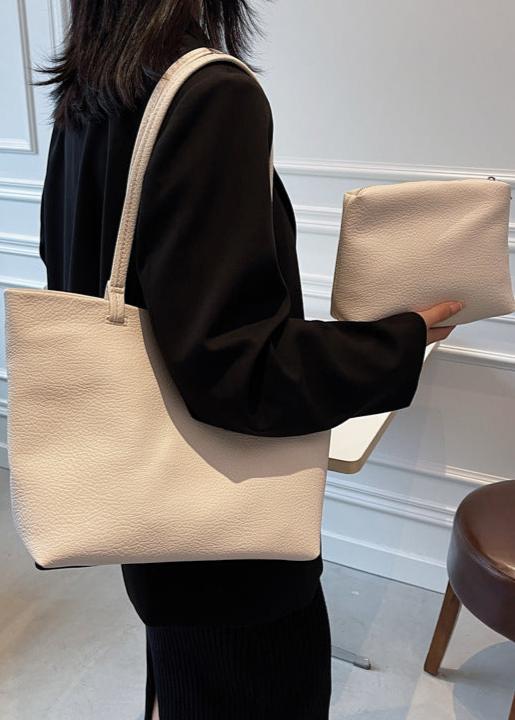 Soft Leather Tote Bag | Spacious Vegan Leather Work & Daily Tote for Women