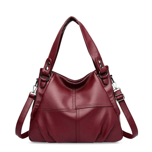 Burgundy Shoulder Bag – Stylish & Practical Vegan Leather Purse