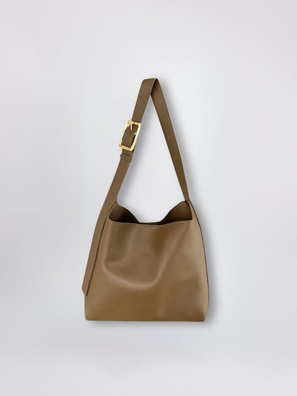 Minimalist Vegan Leather Shoulder Bag