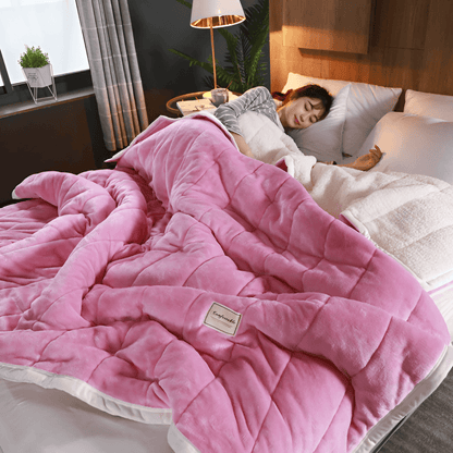 Ultra-Soft Sherpa Fleece Blanket – Cozy Throw for Winter, Sofa, and Bed – Machine Washable, Multiple Sizes