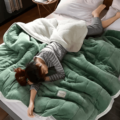 Ultra-Soft Sherpa Fleece Blanket – Cozy Throw for Winter, Sofa, and Bed – Machine Washable, Multiple Sizes