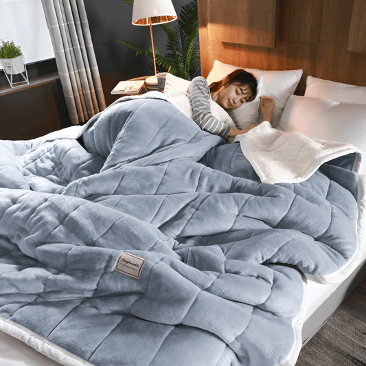 Ultra-Soft Sherpa Fleece Blanket – Cozy Throw for Winter, Sofa, and Bed – Machine Washable, Multiple Sizes
