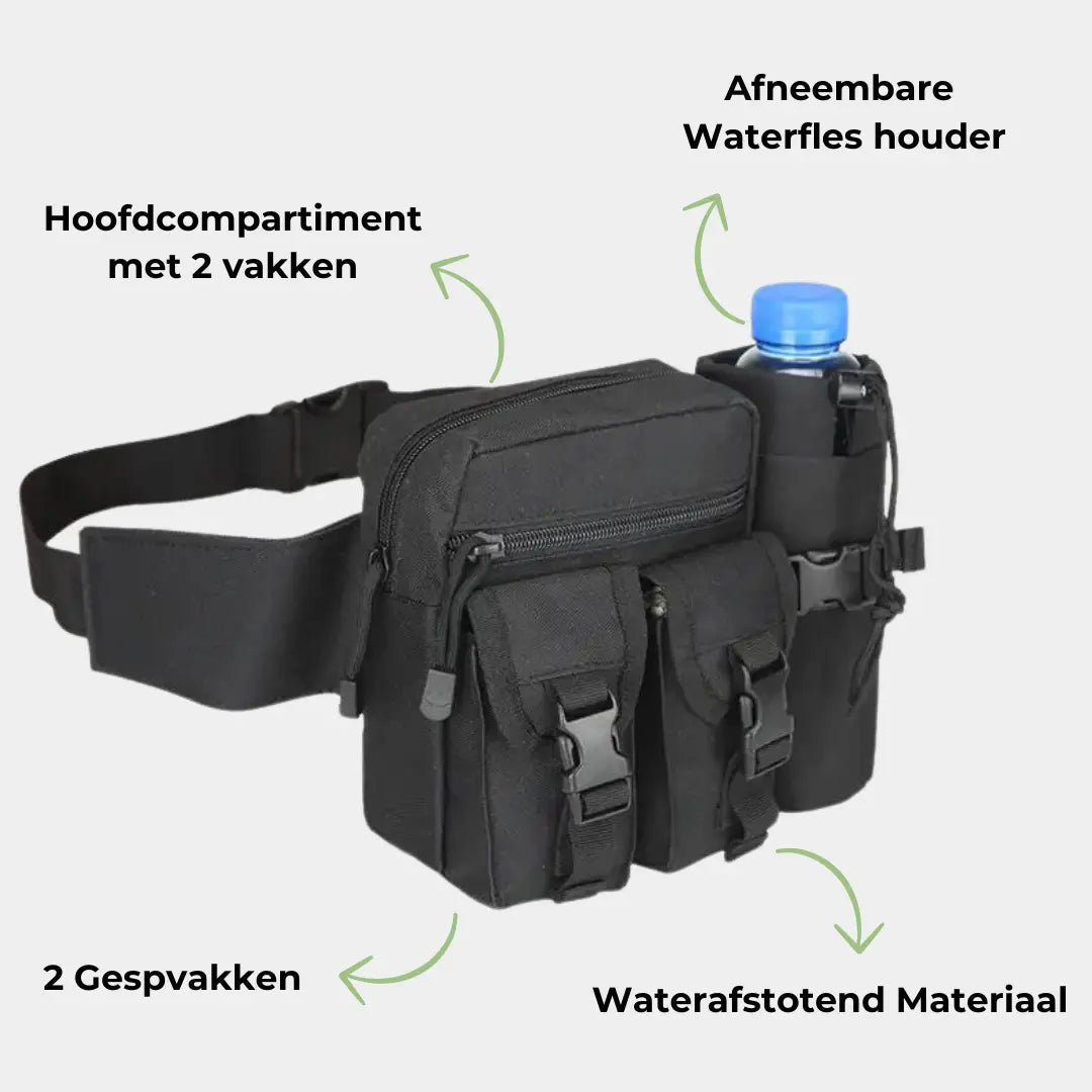 Outdoor Waist Pack with Water Bottle Holder – Durable & Practical Hydration Belt for Hiking, Running, Travel & Everyday Use