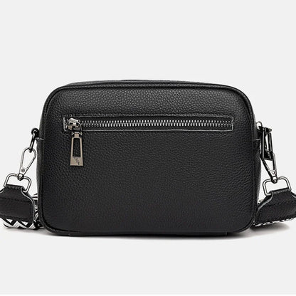Trendy Women's Crossbody Bag with Wide Strap & Mini Pouch – Stylish & Practical for Daily Use