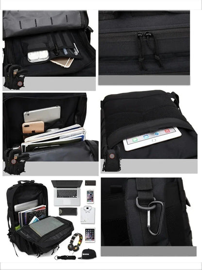 45L Tactical Backpack – Durable, Water-Resistant, MOLLE-Compatible, Multi-Compartment Design