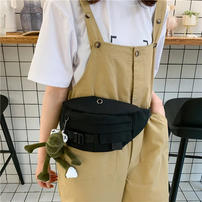 Trendy Crossbody & Waist Bag with Keychain ‒ Spacious Adjustable Strap Hip & Shoulder Bag