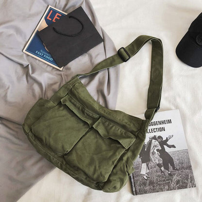 Canvas Shoulder Bag – Spacious, Lightweight & Stylish Everyday Tote