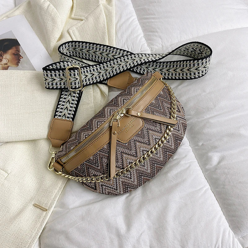 Boho Patchwork Crossbody Bag – Colorful Hippie Festival Sling Purse
