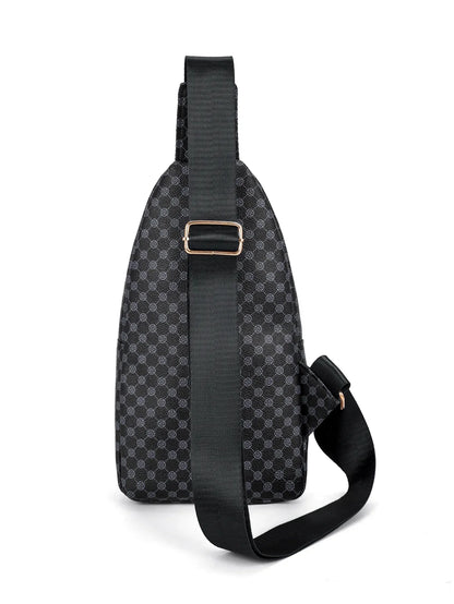 Luxe Checkered Crossbody Belt Bag – Stylish Plaid Fanny Pack with Adjustable Strap for Women