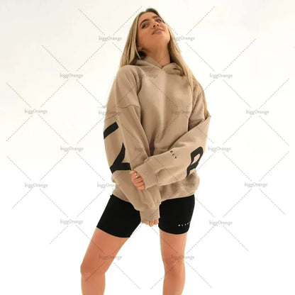 Statement Hoodie "BLANK" – Oversized Unisex Trui with Backprint & Armdetails
