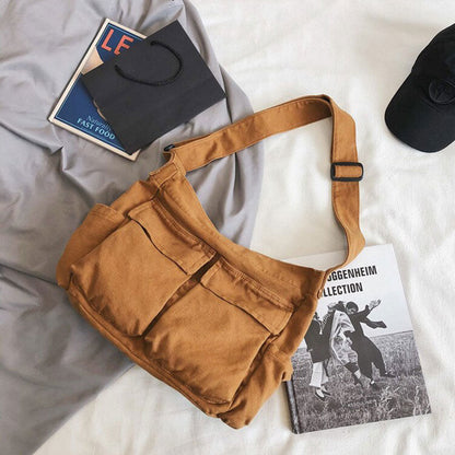 Canvas Shoulder Bag – Spacious, Lightweight & Stylish Everyday Tote
