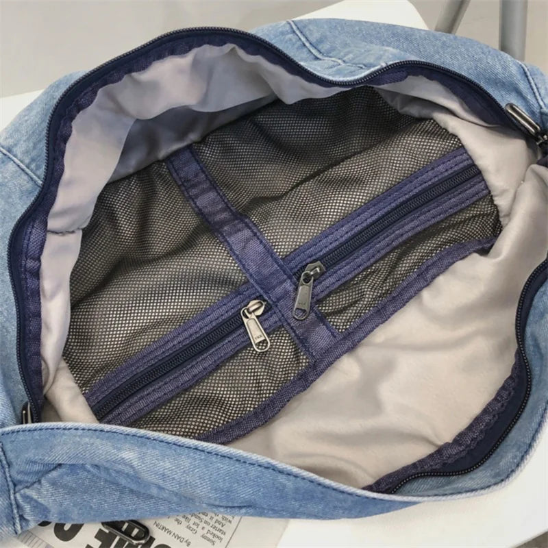 Denim Crossbody Fanny Pack – Adjustable Waist Bag for Women | Lightweight & Stylish Jean Belt Bag