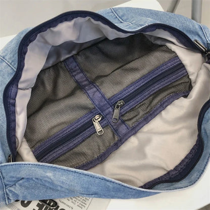 Denim Crossbody Fanny Pack – Adjustable Waist Bag for Women | Lightweight & Stylish Jean Belt Bag