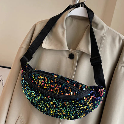 Trendy Crossbody Fanny Pack with Vibrant Print – Adjustable Waist Bag for Daily Use & Festivals