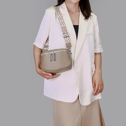 Elegant Crossbody Waist Bag with Wide Strap | Luxury Convertible Hip & Shoulder Bag