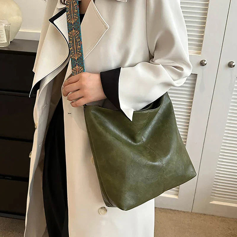 Estelle Luxe Women's Leather Shoulder Bag – Spacious & Stylish Handbag for Daily Use & Travel
