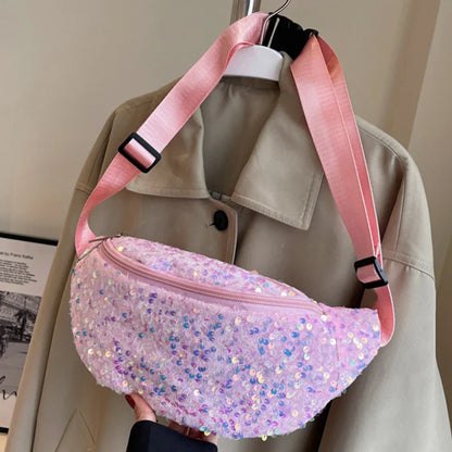 Trendy Crossbody Fanny Pack with Vibrant Print – Adjustable Waist Bag for Daily Use & Festivals