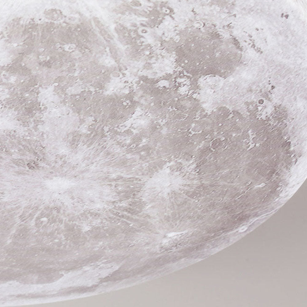 Modern Moon-Inspired Flush Mount Ceiling Light – LED, Dimmable, Minimalist Design for Bedroom & Living Room