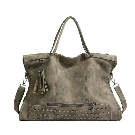 Women’s Large Faux Leather Tote Bag | Spacious Shoulder / Handbag for Work & Daily Use