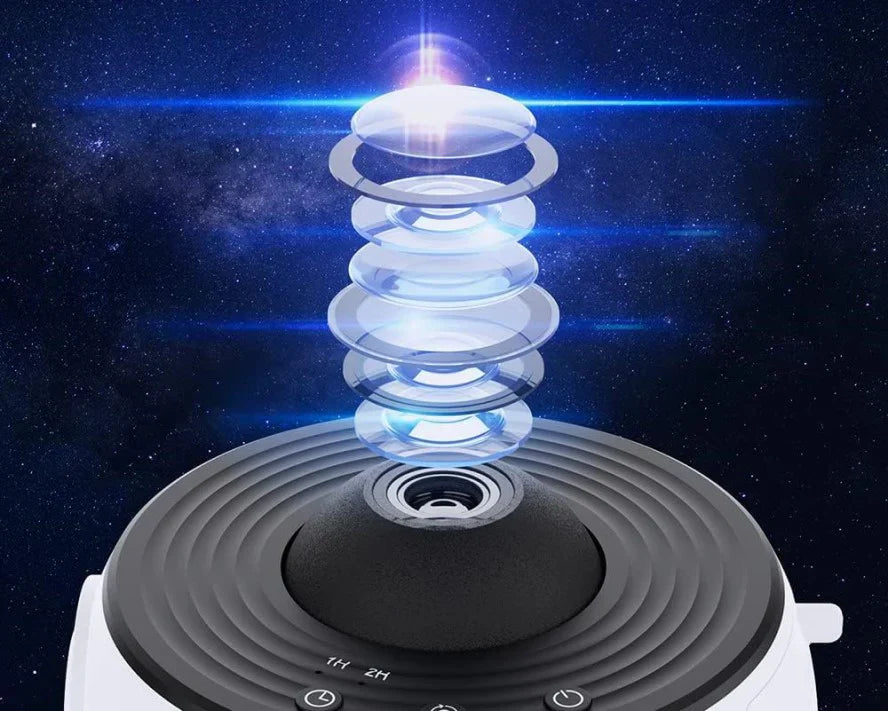 12-Slide LED Galaxy Projector – Rotating Starry Night Lamp for Kids & Adults