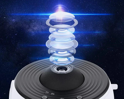 12-Slide LED Galaxy Projector – Rotating Starry Night Lamp for Kids & Adults