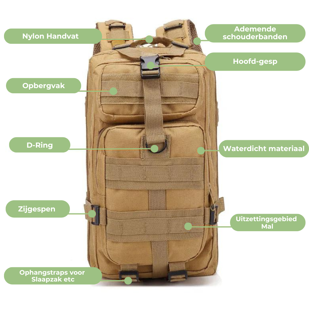 45L Tactical Backpack – Durable, Water-Resistant, MOLLE-Compatible, Multi-Compartment Design