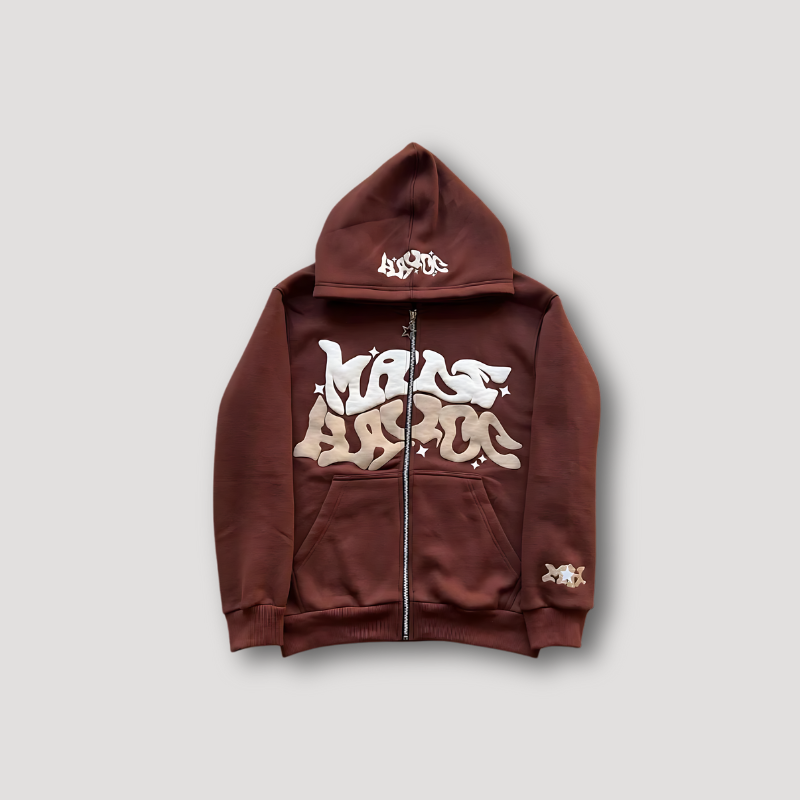 Unisex Graffiti-Style Hoodie – Streetwear in Trendy Colors
