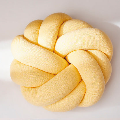 SnugKnot Cotton Knot Pillow – Handmade Decorative Throw Cushion for Sofa, Bed & Nursery