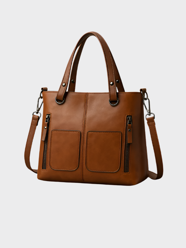 Zoe Vegan Leather Shoulder Bag – Stylish, Sustainable & Spacious Handbag for Women