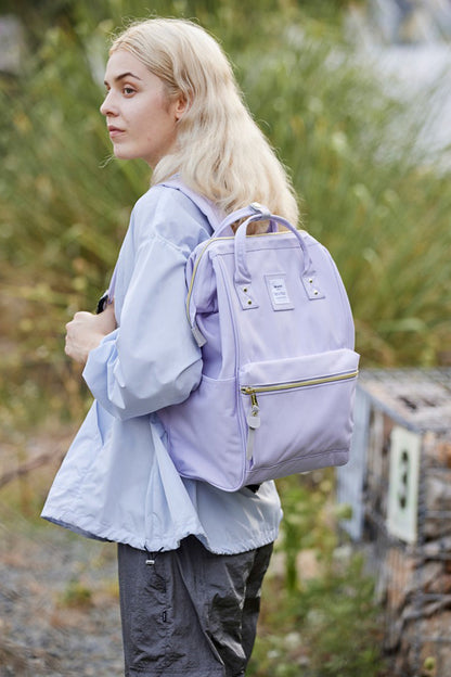 Holly Daze Waterproof Canvas Backpack – Eco-Friendly, Minimalist Japanese Design, Padded Laptop Compartment