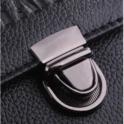 Men’s Premium Leather Waist Bag – Compact Belt Bag with Multiple Zippered Pockets for Everyday Use