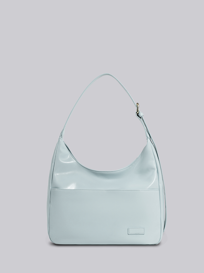 Black Shoulder Bag – Minimalist & Spacious Vegan Leather Design