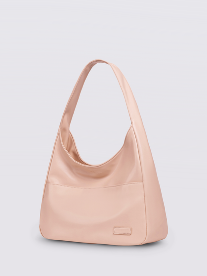 Minimalist Hobo Shoulder Bag – Vegan Leather