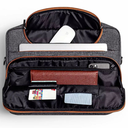 Water-Resistant 17-Inch Laptop Bag for Men – Spacious & Stylish