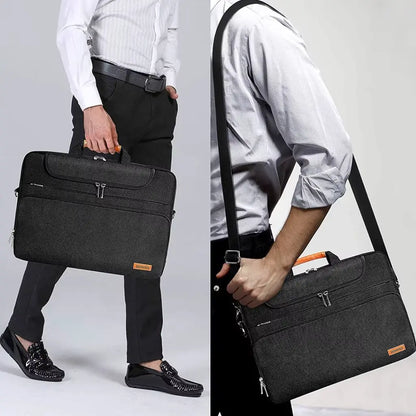 Water-Resistant 17-Inch Laptop Bag for Men – Spacious & Stylish