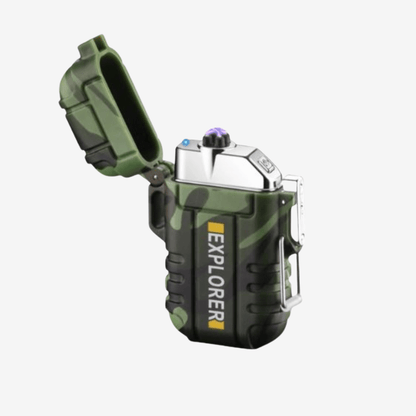 Waterproof Windproof Dual-Arc USB Rechargeable Plasma Lighter – Outdoor Survival Gear