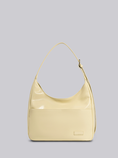 Black Shoulder Bag – Minimalist & Spacious Vegan Leather Design