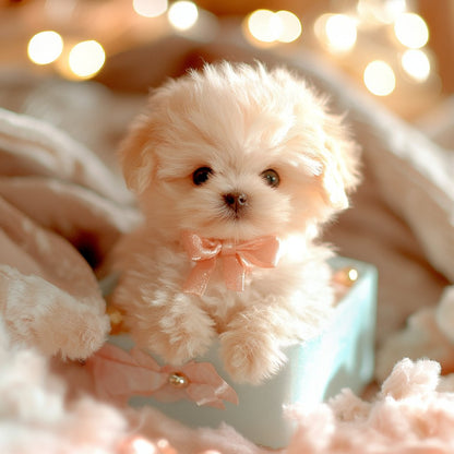 Realistic Plush Puppy Toy – Soft Stuffed Dog for Kids, Gift & Nursery Decor