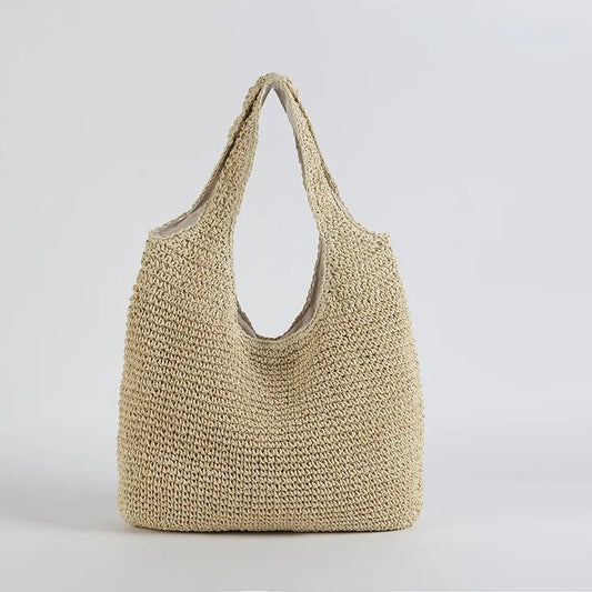 Bohemian Crochet Shoulder Bag – Lightweight & Stylish Beach Tote