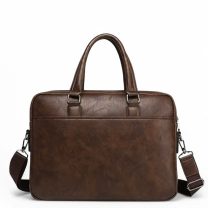 Premium 14-Inch Leather Laptop Bag for Men – Timeless Elegance & Robust Protection