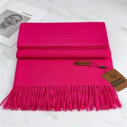 Krystal Cashmere Scarf – Women's Premium Warm & Stylish Winter Shawl in 10 Trendy Colors