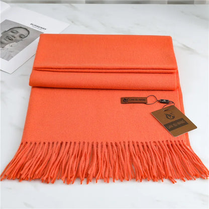 Krystal Cashmere Scarf – Women's Premium Warm & Stylish Winter Shawl in 10 Trendy Colors