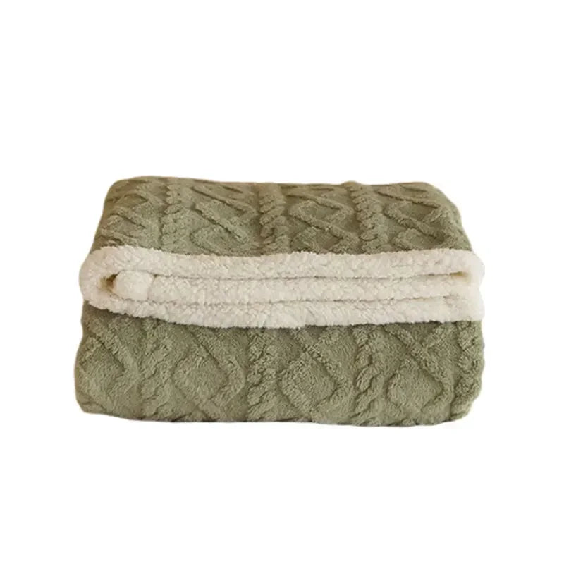 Double-Sided Fluffy Fleece Blanket – Ultra Soft Warm Throw for Couch & Bed | Cozy Plush Blanket in Multiple Colors