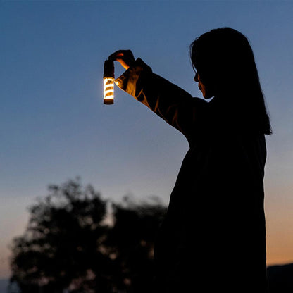 3-in-1 USB Rechargeable Camping Lamp with Fan & Tripod Stand
