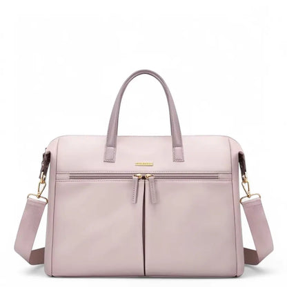 Pink 15.6-Inch Laptop Bag for Women – Stylish Protection for Work & Study