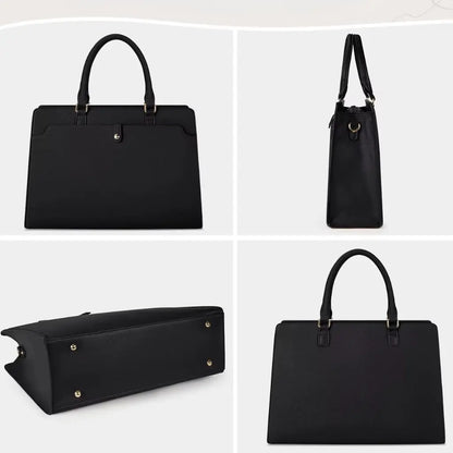 Stylish 15.6" Women's Laptop Bag – Waterproof, Professional Tote with Multiple Compartments